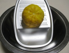 柚子味噌大根　調理①
