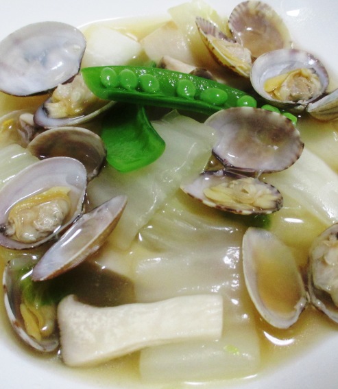 アサリと白菜の中華スープ煮　拡大