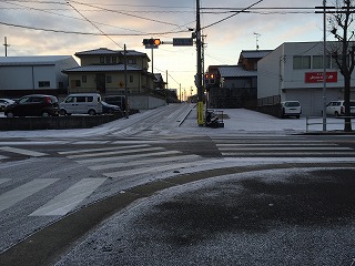 雪2016/1/25　交差点