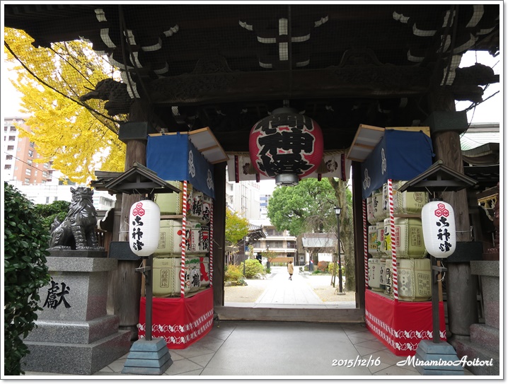 櫛田神社門2015-12-16櫛田神社からキャナルシティ (19)