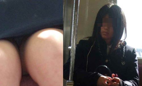 電車通学中のDNQなJKが車内で座り込んでる盗撮画像 38枚 No.4