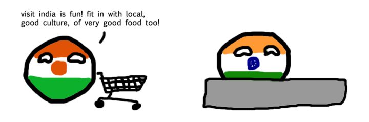 ニジェールがインドのスーパーマーケットに行くよ (1)