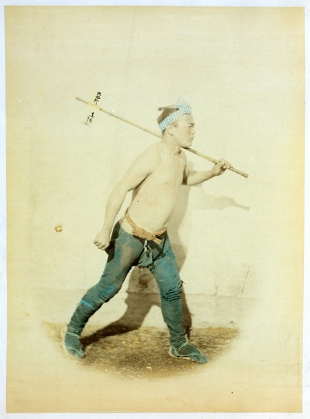 フェリーチェ・ベアトによる飛脚の着色写真（1863年-1877年頃）